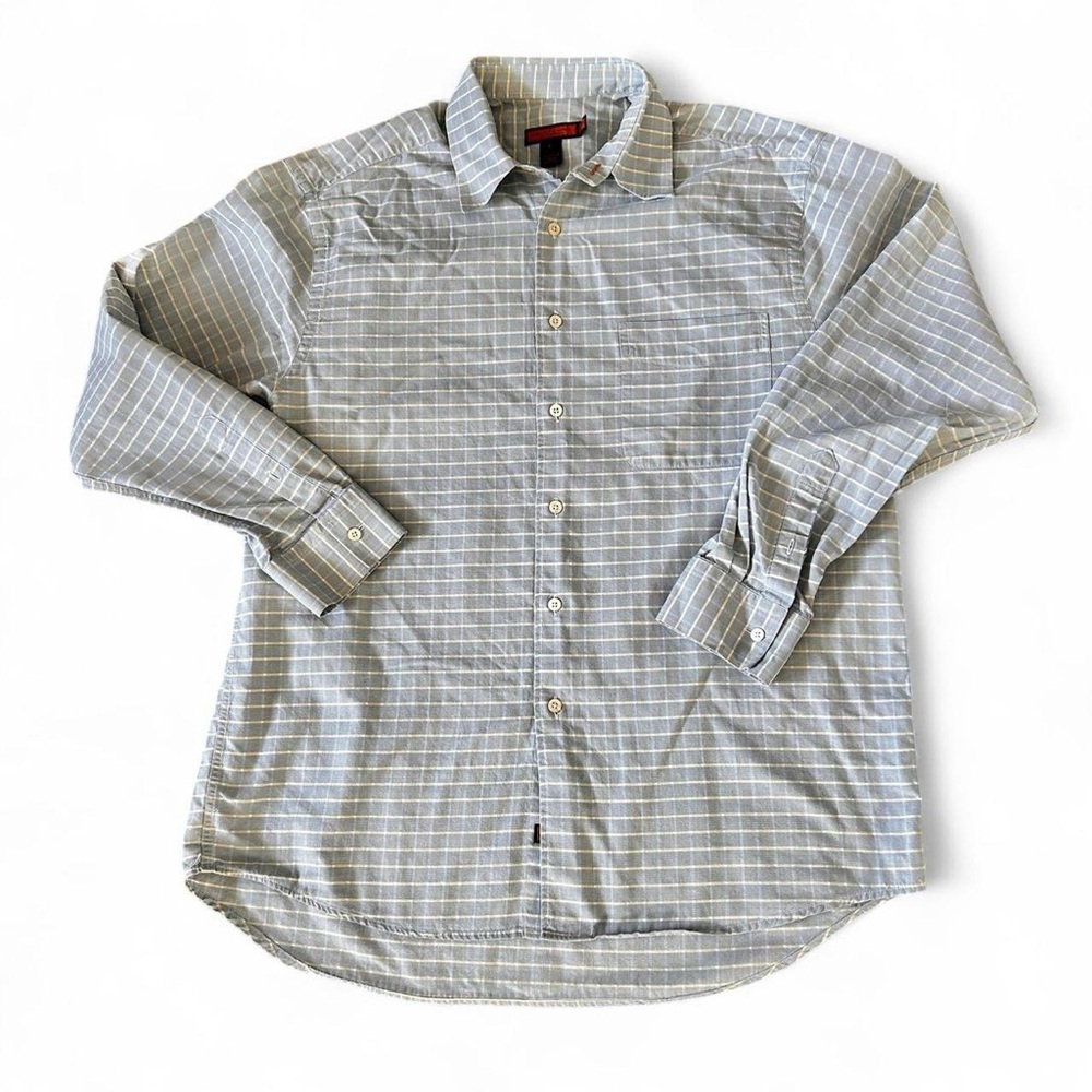 Bullock & Jones luxury Blue and cream checkered shirt